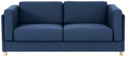 Habitat - Colombo 3 Seater Fabric - Sofa Bed - Blue